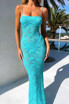Y2K Cami Hollow Out Lace Dress