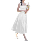 Marcia Chic Black Midi Sundress Designer Dress Edit