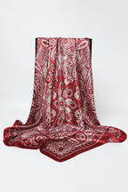 Unique Printed Retro Square Silk Scarf