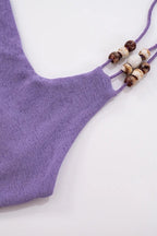 Beaded Halter TieUp Mini Dress