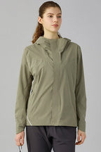 Windproof Fleece Lined Hooded Jacket