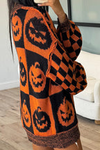 Halloween Casual Loose Crew Neck Sweater