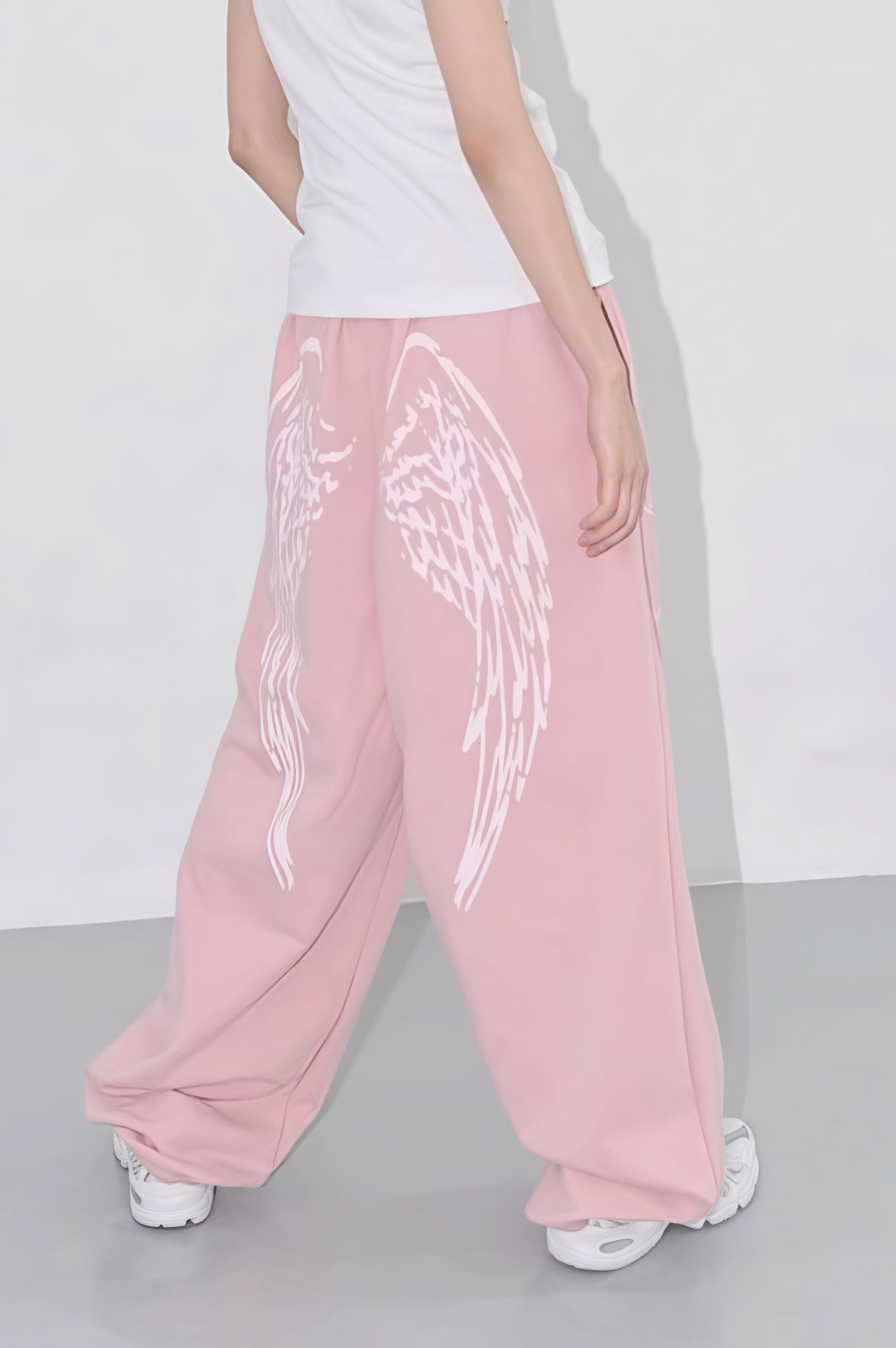 Vintage Hip Hop Graphic Baggy Straight Pants