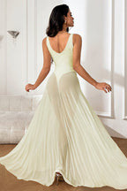 Sheer A-Line Maxi Birthday Dress