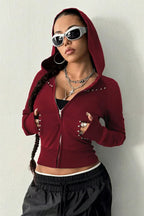 Retro Long Sleeve Hoodie