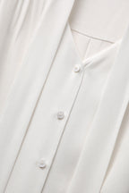 Eleni Cornflower White Tie Shirt