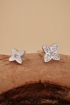 Fashionable Diamond Four-leaf Clover Earrings