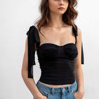 Breezy Days Black Tank Top