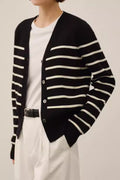 Classic Stripe Knit Cardigan