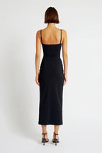 Bandage Knit LowCut Maxi Birthday Dress