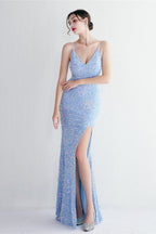 Elegant Velvet Sequin Party Dress