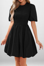 Peplum Simple High-Waisted Party Dress
