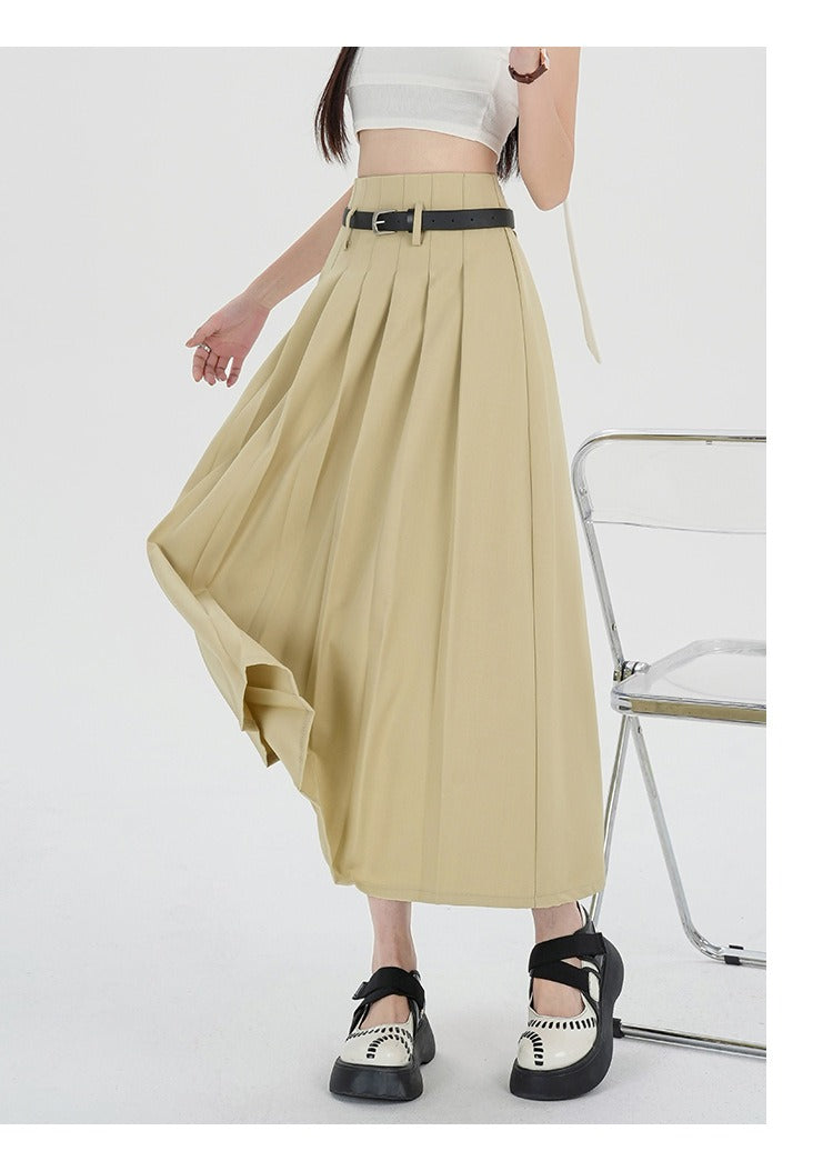Casual Pleated Skirt