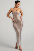 Cary Rhinestone Embellished Sheath Maxi Dress