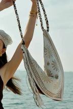 Bohemian Style Tassel Pendant Vacation Crossbody Bag