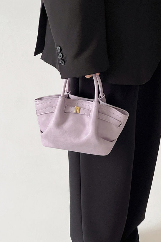 Solid Color Vintage Minimalist Dumpling Bag