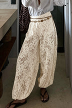 Elegant Lace Harem Pants