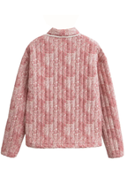Loose Fashion Versatile Printed Cardigan Long Sleeve Cotton-padded Jacket