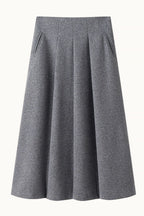 Fitted Cropped Blazer Long A Line Skirt Set