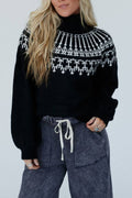 Christmas Thickened Turtleneck Long Sleeve Knitted Sweater