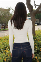 Sexy Lace Patchwork Slim Long Sleeve Base Layer