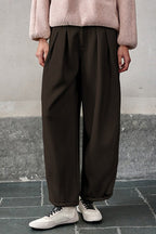 Relaxed Fit Wide Leg Knit Pants