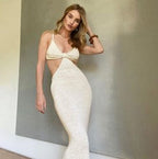 Backless Elegant Slim - fit Night Show Hollow Out Cutout Cami Dress