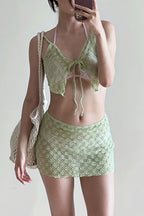 Vacation Fresh Sheer Four Piece Swim Set