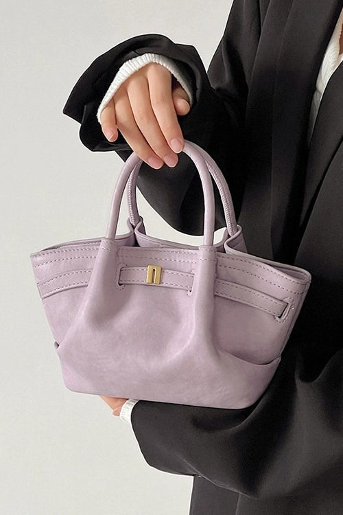 Solid Color Vintage Minimalist Dumpling Bag