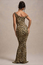Print One-Shoulder Bodycon Party Dress