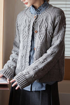 Vintage Crochet Knit Cardigan