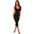 Compliments Knit Midi Dress Black