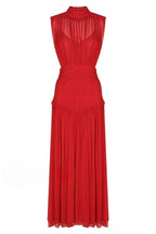 Remarkable Moment High Trendy Neck Maxi Dress