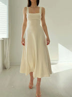 Johana Aesthetic Stylish Midi Dress Elevated Occasion Wear
