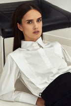 Elegant Structured Shoulder Blouse