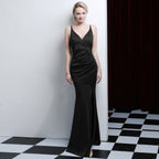 Dinner Evening Dress Socialite Long Fishtail Slimming Nightclub Catwalk Annual Meeting Ktv Dress