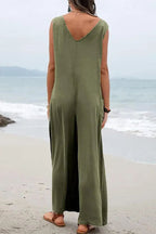 Harper Pocketed Wide Leg Suspender Relaxed Jumpsuit