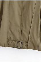 Buckle Belted Bomber Jacket