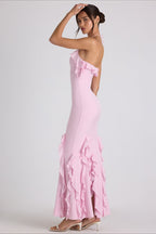 Bodycon Ruffle Hem Party Dress