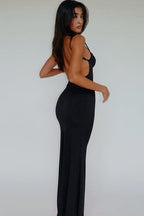 Sultry Solid Slip Dress