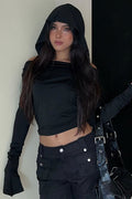 Dark Style Hooded VNeck Hoodie