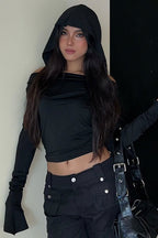 Dark Style Hooded VNeck Hoodie