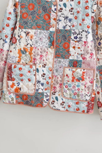 Colorblock Printed Cotton Jacket
