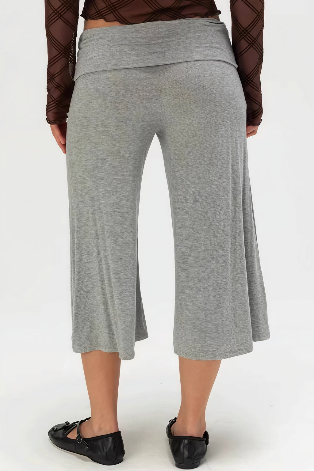 Solid Color High Waist Casual Pants