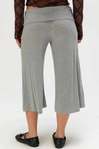 Solid Color High Waist Casual Pants