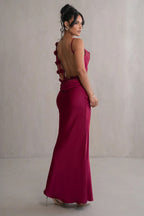 Satin Cami Backless Sexy Slim Fit Prom Dress