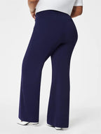 Button wide-leg flat T-shirt
