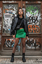 Sexy Wetlook Mini Club Party Skirt