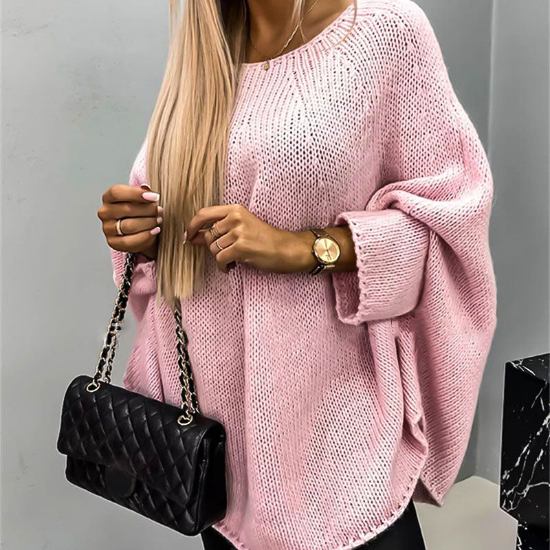 Elegant Knitted Cape Sweater