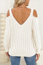 Deep V Sexy Off-Shoulder Loose Pullover Sweater